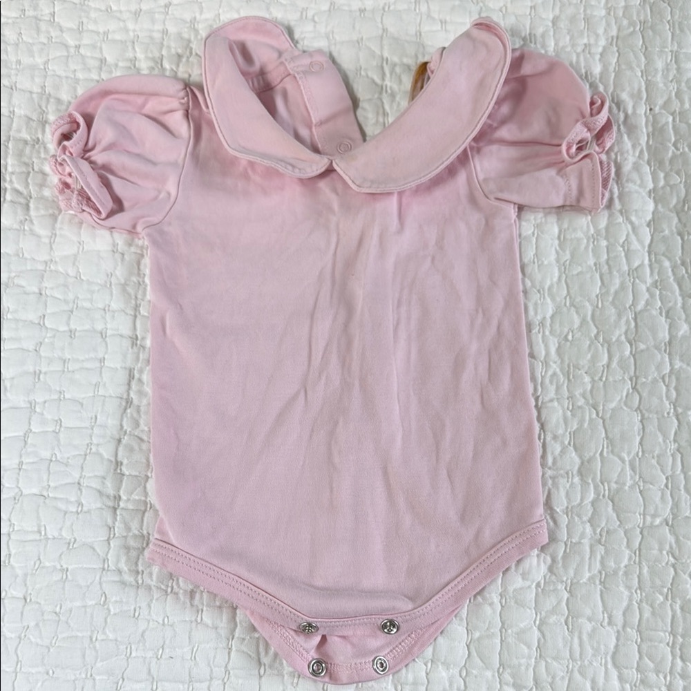TBBC Pink Peter Pan Collar Onesie